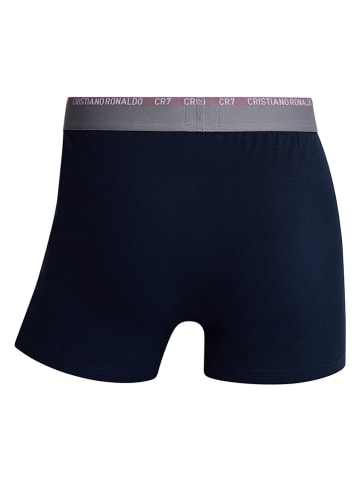 CR7 3er-Set: Boxershorts in Dunkelblau/ Hellblau/ Grau
