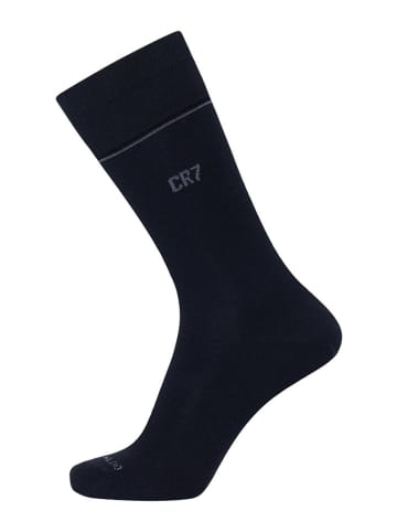 CR7 3er-Set: Socken in Dunkelblau/ Grau