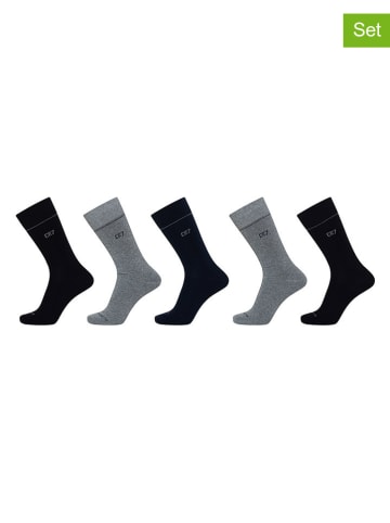 CR7 3-delige set: sokken donkerblauw/grijs