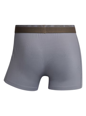 CR7 Bokserki (2 pary) w kolorze brązowo-szarym