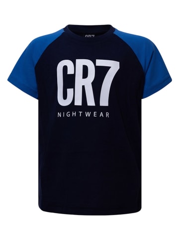 CR7 Pyjama in Dunkelblau/ Blau