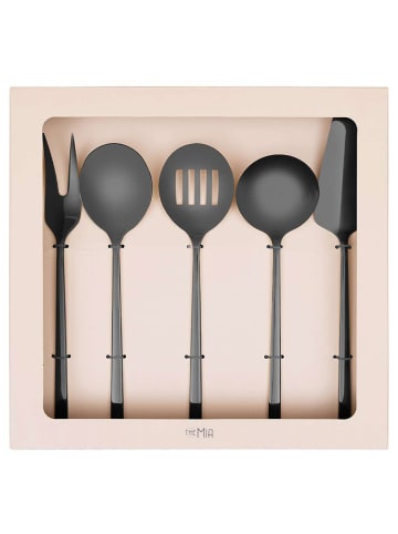 Hermia 5-częściowy zestaw przyborów kuchennych w kolorze czarnym