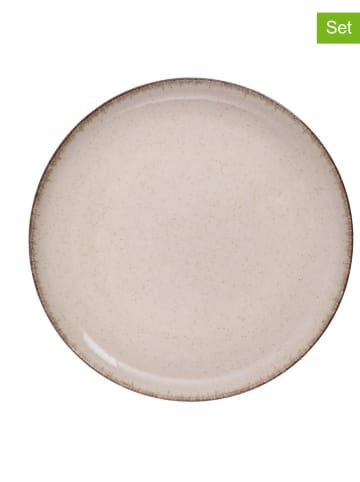 Hermia 4-delige set: dessertborden crème - Ø 19 cm