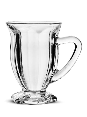 Hermia 6er-Set: Kaffeetassen in Transparent - 190 ml