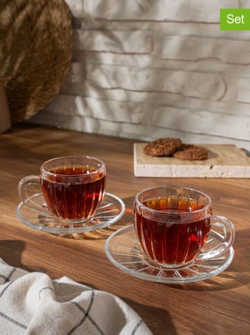 Hermia 6er-Set: Teetassen in Transparent - 175 ml