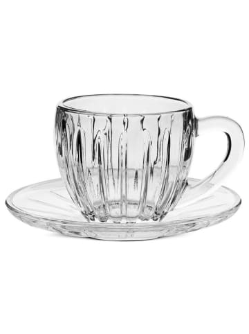 Hermia 6-delige set: theekoppen transparant - 175 ml