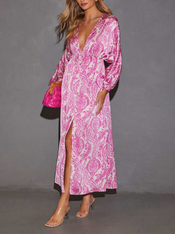 Milan Kiss Kleid in Pink/ Creme