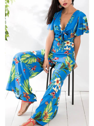 Milan Kiss Jumpsuit in Blau/ Grün