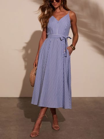 Milan Kiss Kleid in Blau/ Weiß