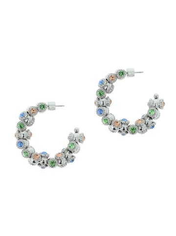 Otazu Halbcreolen mit Swarovski Kristallen