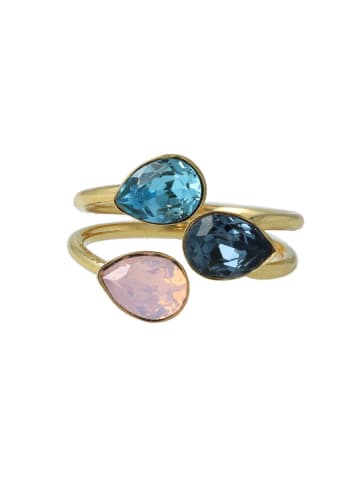 Otazu Vergold. Ring mit Swarovski Kristallen
