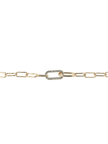Otazu Vergold. Halskette mit Kristallen - (L)41 cm