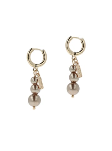 Otazu Vergold. Creolen mit Perlen