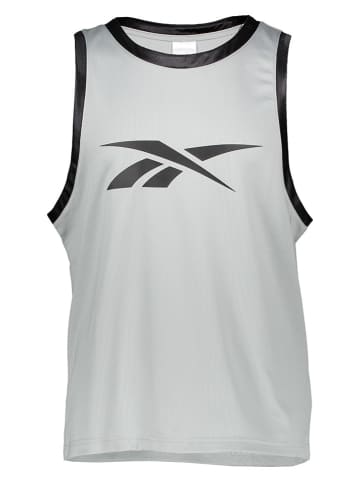 Reebok Trainingsshirt "Basketball" in Grau/ Schwarz