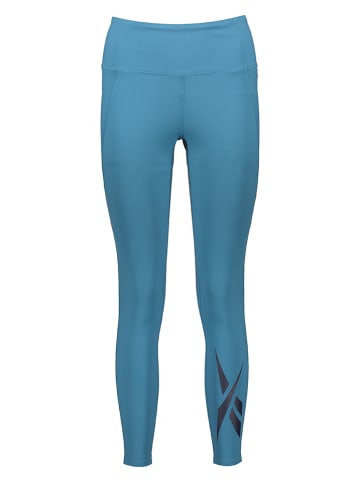 Reebok Trainingsleggings "Lux Vector" lichtblauw