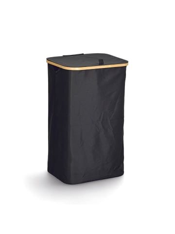 Zeller Wäschesammler in Schwarz - (B)41 x (H)69 x (T)34 cm