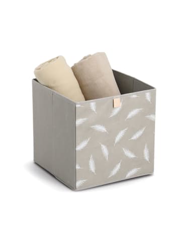 Zeller 2-delige set: opbergboxen grijs - (B)32 x (H)32 x (D)32 cm