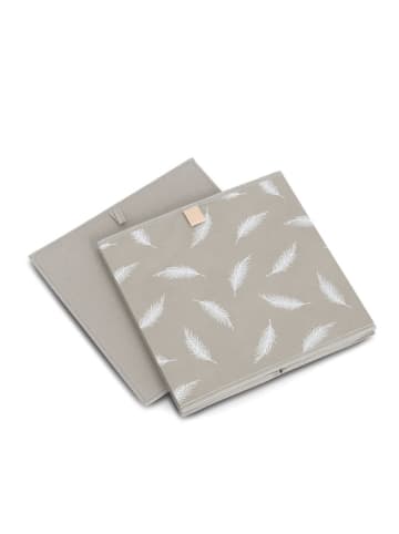 Zeller 2er-Set: Aufbewahrungsboxen in Grau - (B)32 x (H)32 x (T)32 cm