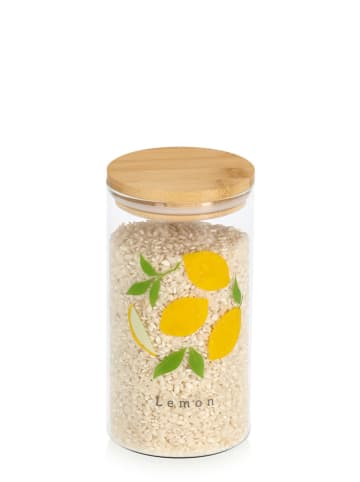 Zeller 2er-Set: Vorratsgläser "Lemon" in Gelb/ Grün - (H)17 x Ø 9 cm
