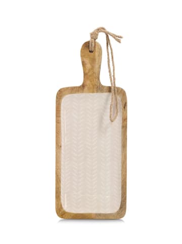 Zeller Servierbrett in Natur/ Beige - (B)38 x (H)15 x (T)2,5 cm