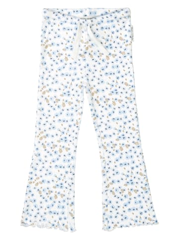 Marc O'Polo Junior Legginsy w kolorze błękitno-białym