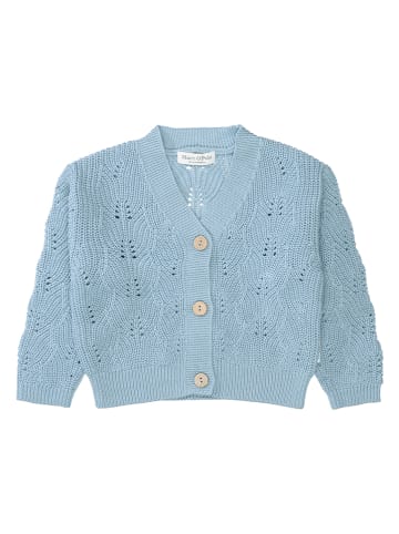 Marc O'Polo Junior Bluza dzianinowa w kolorze błękitnym