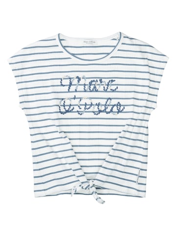 Marc O'Polo Junior T-shirt "RIB" wit