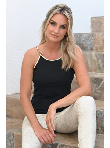 Bleu d'Azur Top "Zoe" in Schwarz
