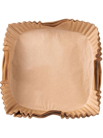 Fackelmann Papier do pieczenia (50 szt.) w kolorze jasnobrązowym do Airfryer'a - 20 x 20cm