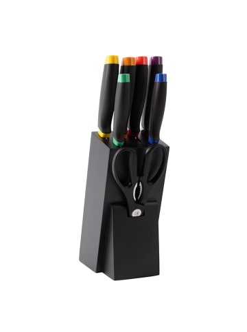 Benetton 9tlg. Messerblock-Set in Schwarz