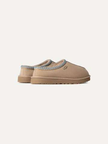 UGG Leder-Hausschuhe "Tasman" in Beige