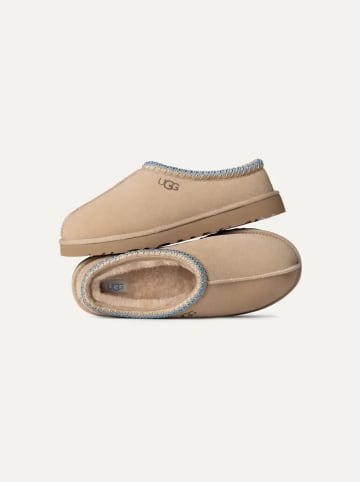 UGG Leder-Hausschuhe "Tasman" in Beige