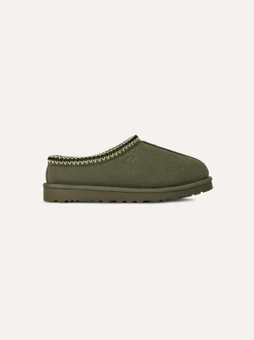UGG Leder-Hausschuhe "Tasman" in Grün