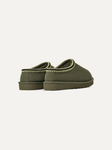 UGG Leder-Hausschuhe "Tasman" in Grün