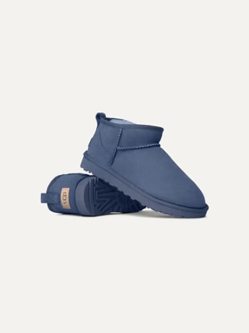 UGG Leren enkelboots "Classic Ultra Mini" blauw