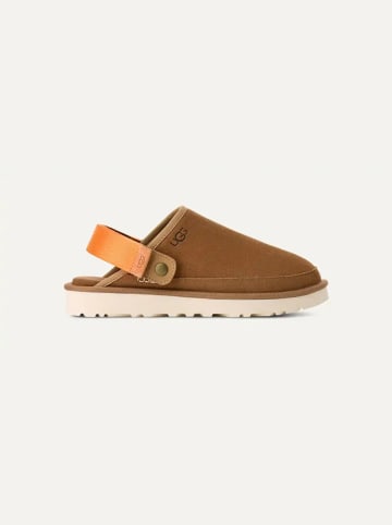 UGG Leder-Hausschuhe "Goldencoast II" in Orange/ Hellbraun