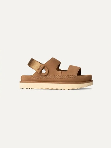 UGG Leder-Sandalen "Golden Glide" in Hellbraun