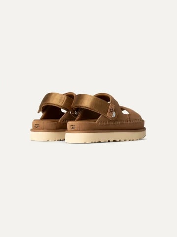 UGG Skórzane sandały "Golden Glide" w kolorze jasnobrązowym