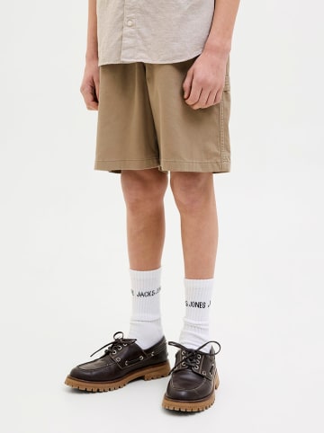 JACK & JONES Junior Szorty "Tony" w kolorze jasnobrązowym