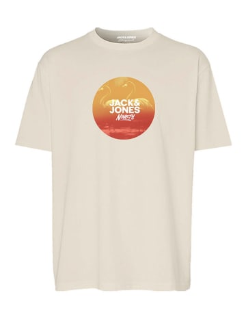JACK & JONES Junior Koszulka "Varenna" w kolorze beżowym