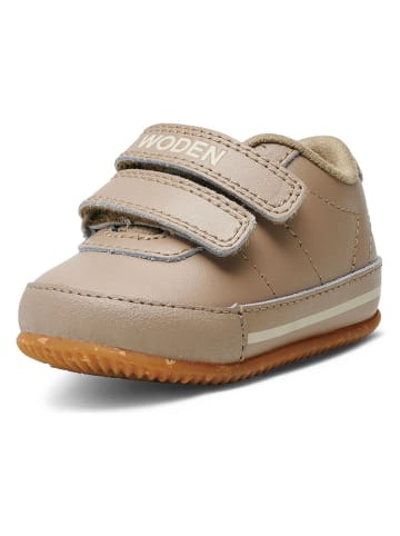 WODEN Leder-Sneakers "Robin" in Beige