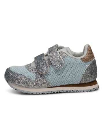 WODEN Sneakersy "Ydun Glitter II Kids" w kolorze błękitnym