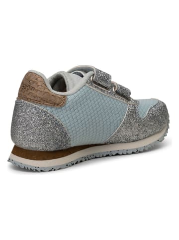 WODEN Sneakersy "Ydun Glitter II Kids" w kolorze błękitnym