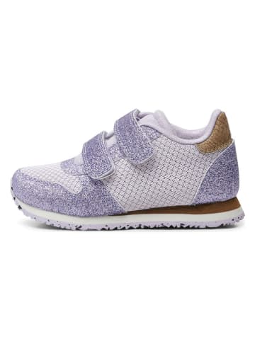WODEN Sneakersy "Ydun Glitter II Kids" w kolorze fioletowym
