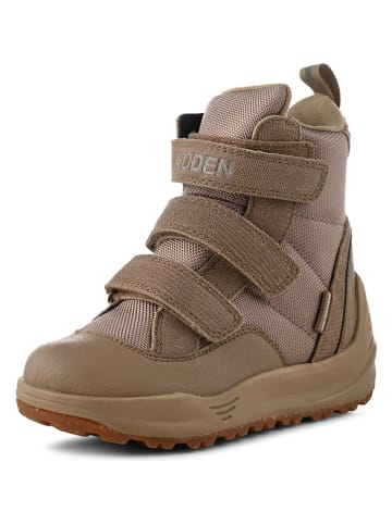 WODEN Botki "Adrian Boot Pearl" w kolorze beżowym
