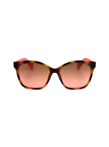 adidas Damskie okulary przeciwsłoneczne w kolorze brązowo-różowo-jasnoróżowym