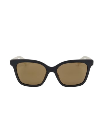 adidas Damen-Sonnenbrille in Schwarz-Weiß/ Hellbraun