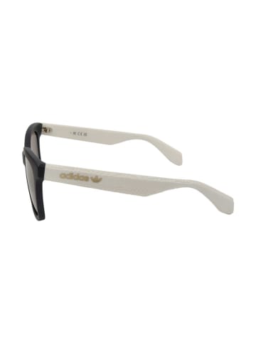 adidas Damen-Sonnenbrille in Schwarz-Weiß/ Hellbraun