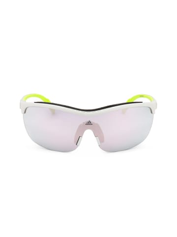 adidas Okulary przeciwsłoneczne unisex w kolorze srebrno-biało-żółtym