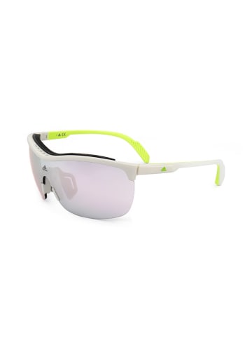 adidas Unisex-Sonnenbrille in Weiß-Gelb/ Silber